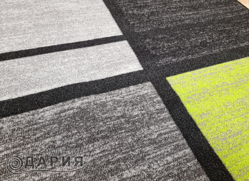 Мокетен килим ERIKA 8010 grey/green